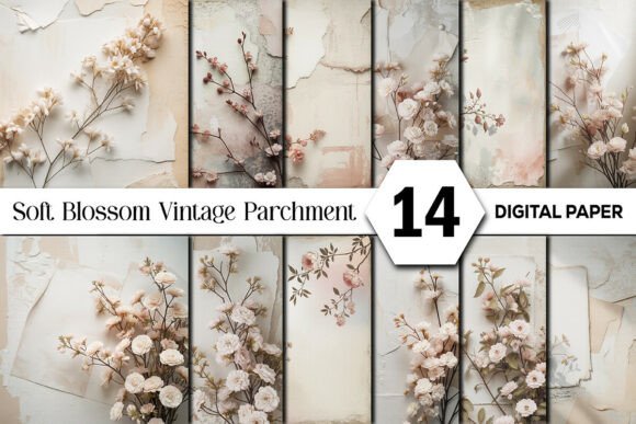 Blossom Vintage Parchment Junk Journal: A Soft Romantic Foundation