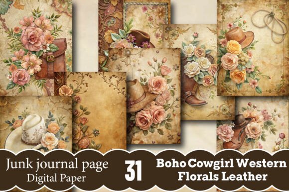Boho Cowgirl Western Florals Leather: A Digital Design Revolution