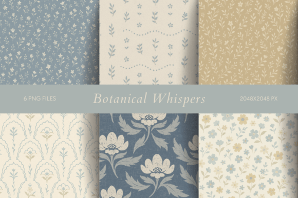 Botanical Whispers: Vintage Charm for Modern Projects