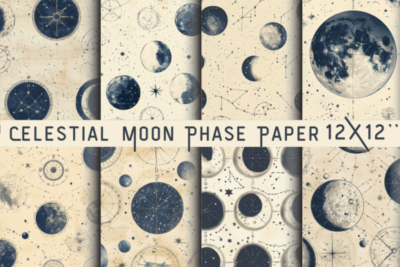 Celestial Moon Phase Paper: Infuse Projects with Lunar Magic