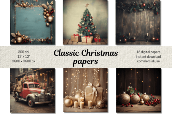 Christmas Background, Scrapbook Papers: A Designer's Guide