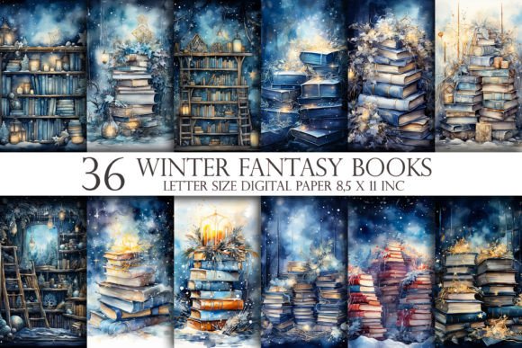 Christmas Fantasy Book 36 Digital Paper: A Creative Toolkit