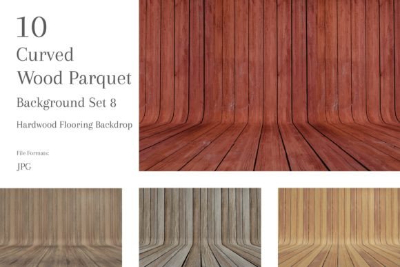 Curved Wood Background Set: Elevate Your Visuals