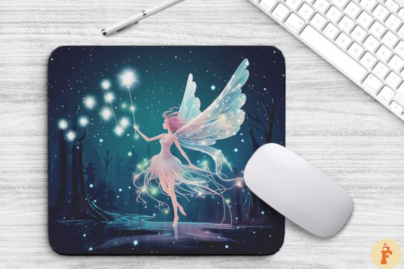 Cute Little Fairy Mouse Pad Design: A Whimsical Touch for Your Workspace