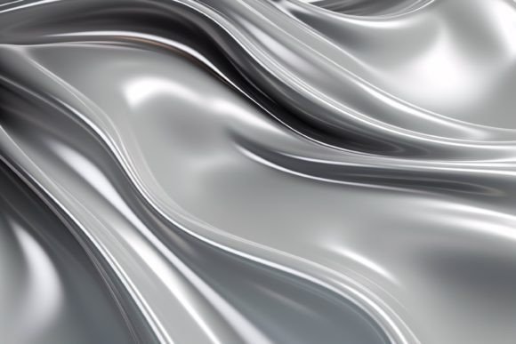 Elevate Your Visuals with Liquid Shiny Silver Backgrounds