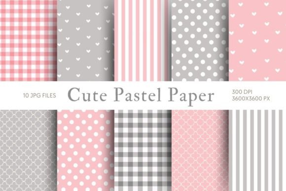 Exploring the Whimsical Charm of Cute Pastel Paper Backgrounds