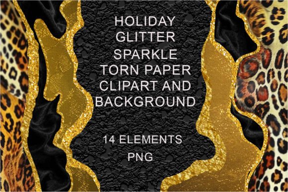 Gold Leopard Glitter Torn Paper: A Designer's Secret Weapon for Instant Luxury