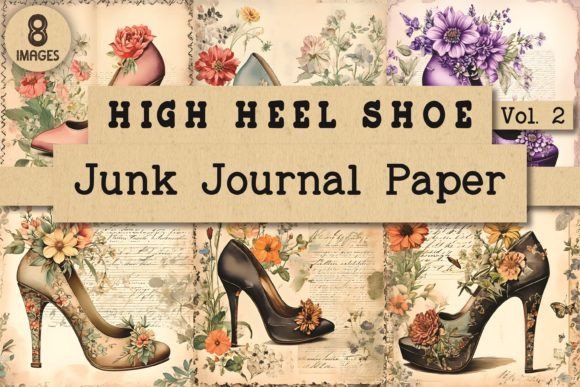 High Heel Junk Journal Paper Vol. 2: A Parisian Dream in Digital Form