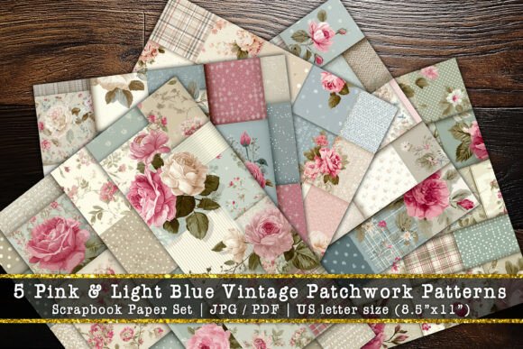 Pink & Light Blue Patchwork Paper Pack: A Designer's Guide