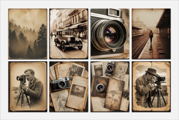 Timeless Design: Using Vintage Photography Ephemera Papers