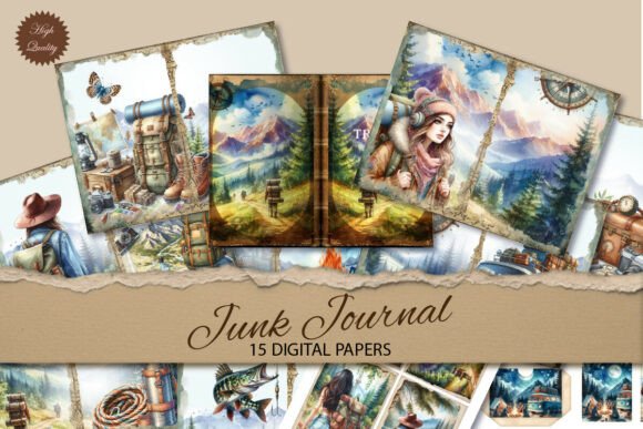 Unlock Authentic Charm with Travel Junk Journal Vintage Paper