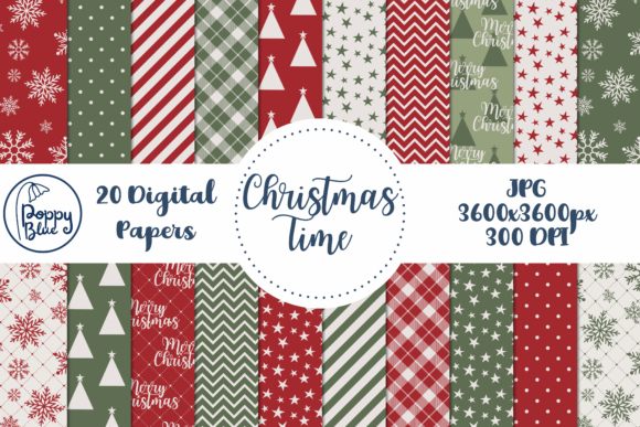 Warm Up Your Designs: The Christmas Time Digital Paper Pack